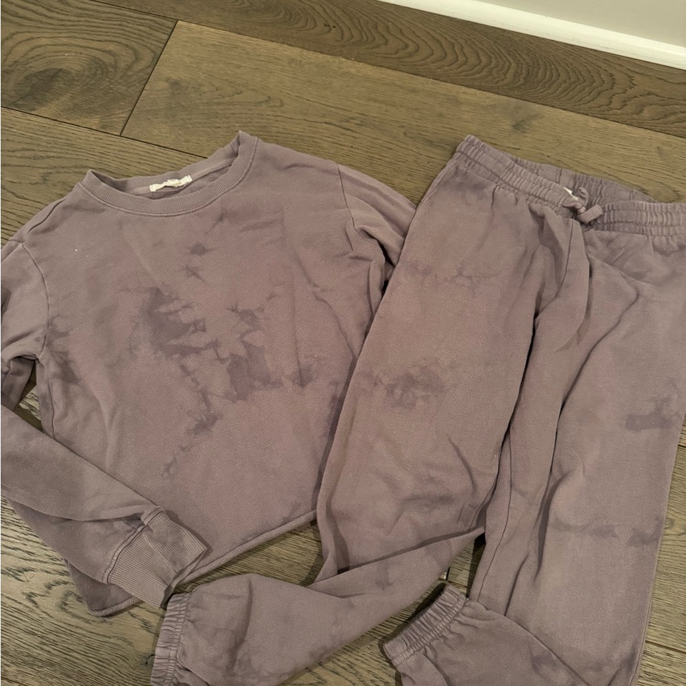 Z Supply Kids Matching Set in Lavender Tie-Dye